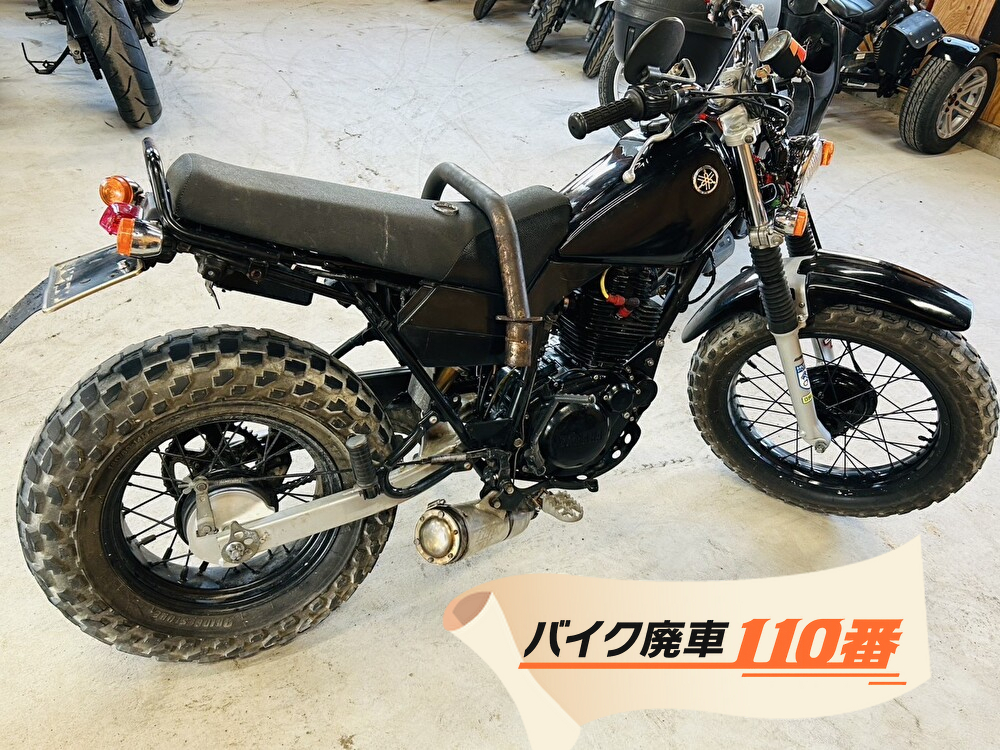 無料で廃車代行をした、バイクのTW200