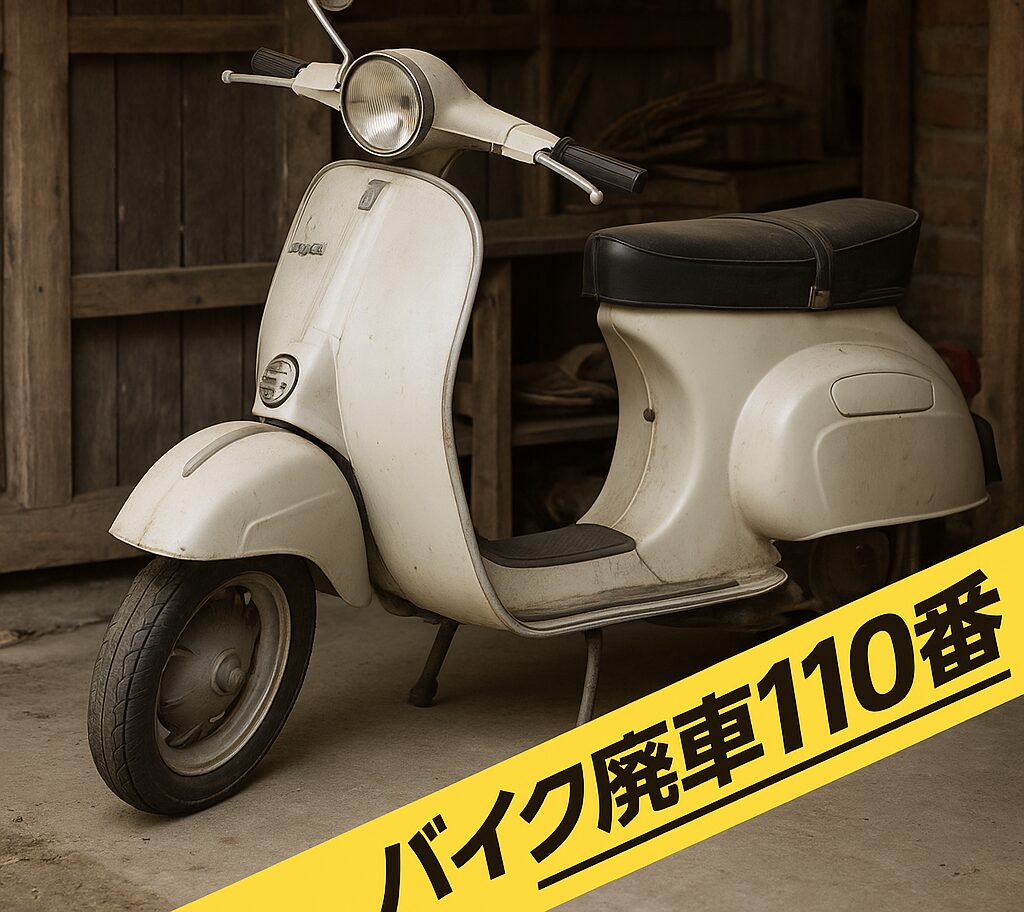 バイク廃車110番｜埼玉県川越市で無料回収をしたベスパ 50S