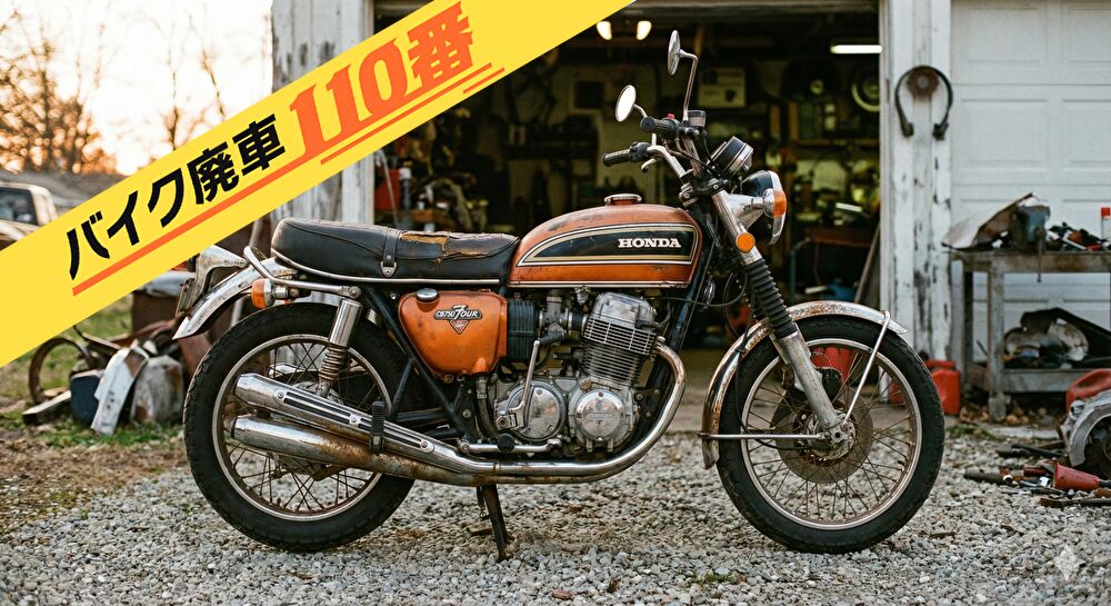 バイク廃車110番|無料引き取りをした中古バイク