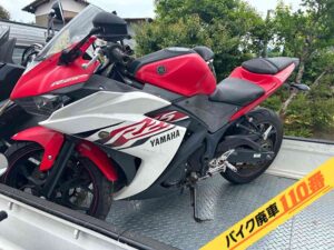 バイク廃車110番|バイク・原付のお引取り実績。当社で無料回収処分と廃車手続き代行をした、埼玉県鴻巣市のヤマハ YZF-R25
