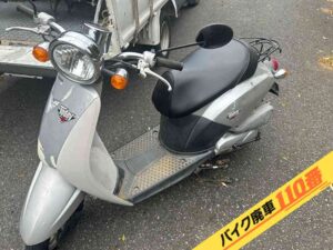 バイク廃車110番|バイク・原付のお引取り実績。当社で無料回収処分と廃車手続き代行をした、東京都町田市のトゥデイ