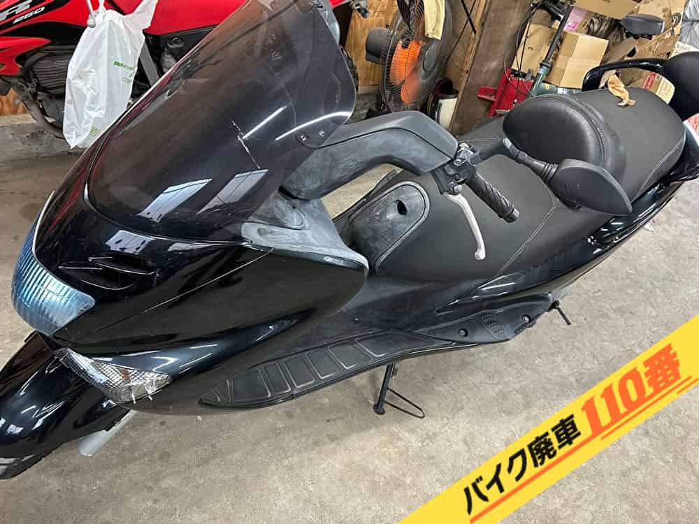 バイク廃車110番|バイク・原付のお引取り実績。当社で無料回収処分と廃車手続き代行をした、埼玉県さいたま市岩槻区のマジェスティ125