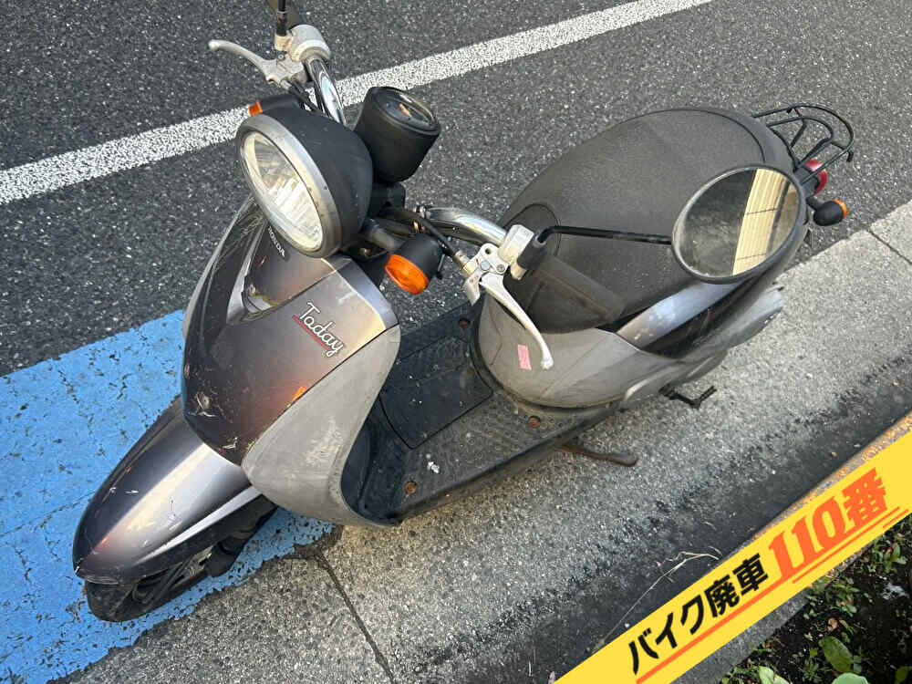 バイク廃車110番|バイク・原付のお引取り実績。当社で無料回収処分と廃車手続き代行をした、東京都新宿区のトゥデイ