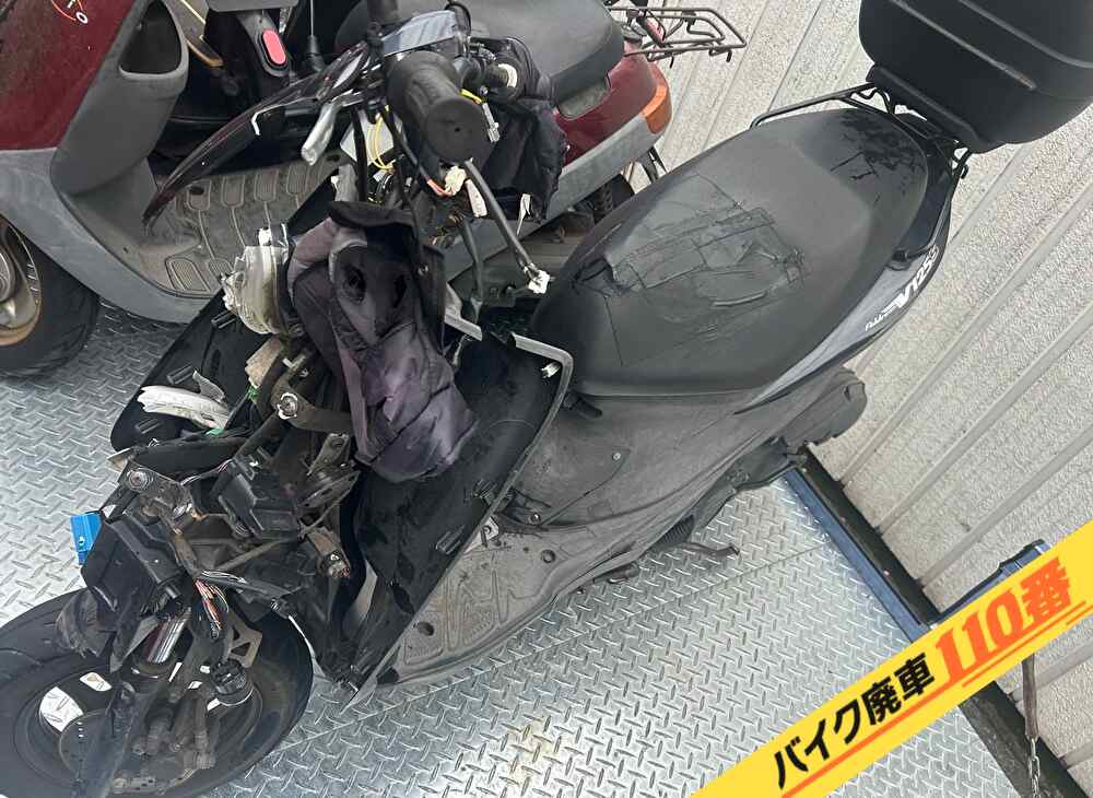 バイク廃車110番|バイク・原付のお引取り実績。当社で無料回収処分と廃車手続き代行をした、東京都品川区のアドレスV 125S