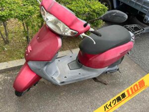 バイク廃車110番|バイク・原付のお引取り実績。当社で無料回収処分と廃車手続き代行をした、千葉県鎌ケ谷市のタクト