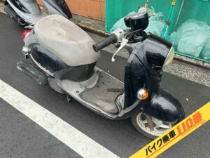 バイク廃車110番|バイク・原付のお引取り実績。当社で無料回収処分と廃車手続き代行をした、東京都調布市のスクーピー