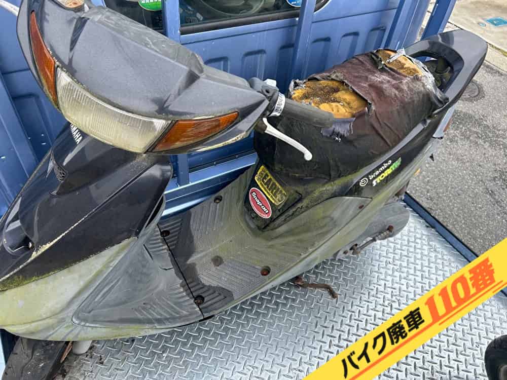 バイク廃車110番|バイク・原付のお引取り実績。当社で無料回収処分と廃車手続き代行をした、埼玉県深谷市のジョグ