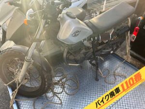 バイク廃車110番|バイク・原付のお引取り実績。当社で無料回収処分と廃車手続き代行をした、千葉県市原市のTW200