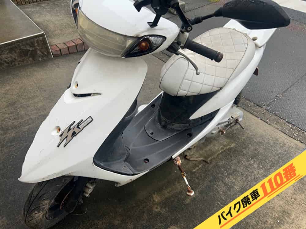 バイク廃車110番|バイク・原付のお引取り実績。当社で無料回収処分と廃車手続き代行をした、埼玉県八潮市のジョグZR
