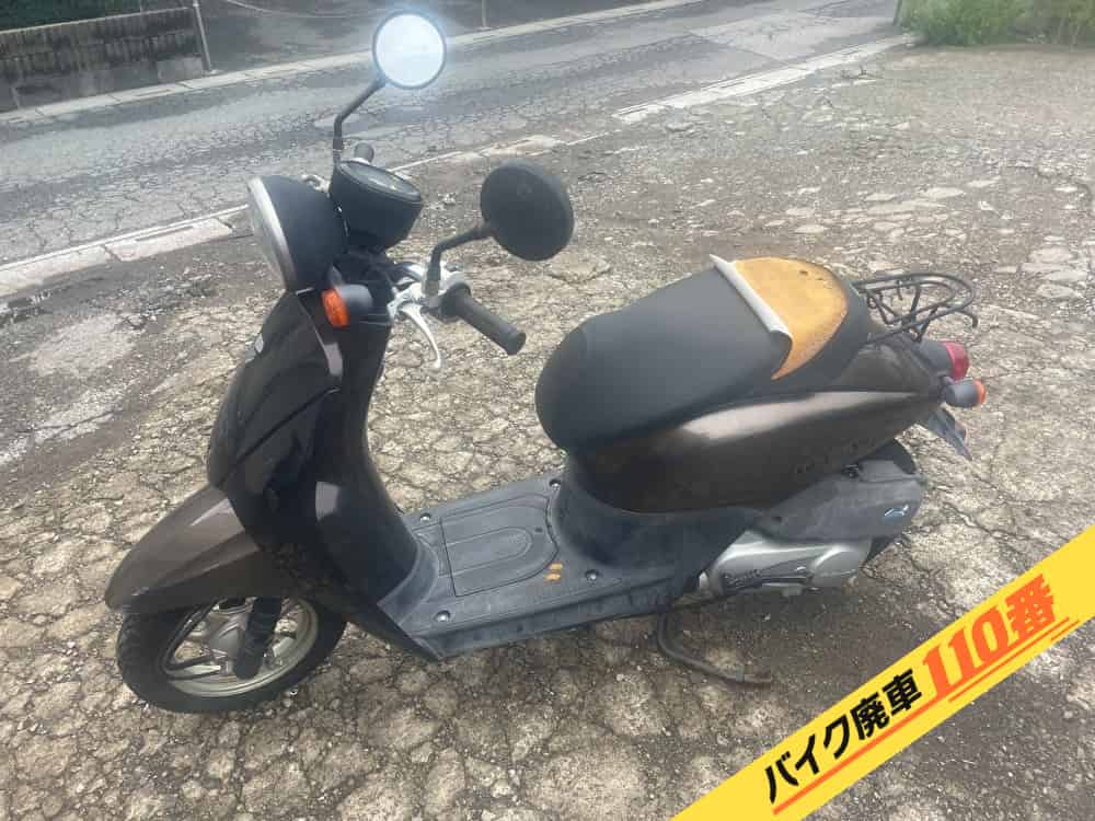 バイク廃車110番|バイク・原付のお引取り実績。当社で無料回収処分と廃車手続き代行をした、東京都足立区のトゥデイ