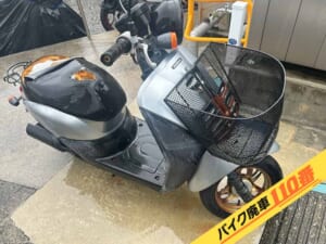 バイク廃車110番|バイク・原付のお引取り実績。当社で無料回収処分と廃車手続き代行をした、神奈川県横浜市中区のトゥデイF