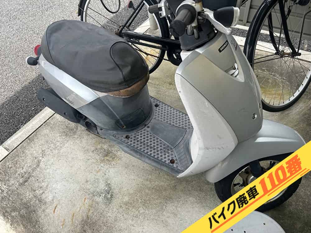 バイク廃車110番|バイク・原付のお引取り実績。当社で無料回収処分と廃車手続き代行をした、千葉県市原市のトゥデイ