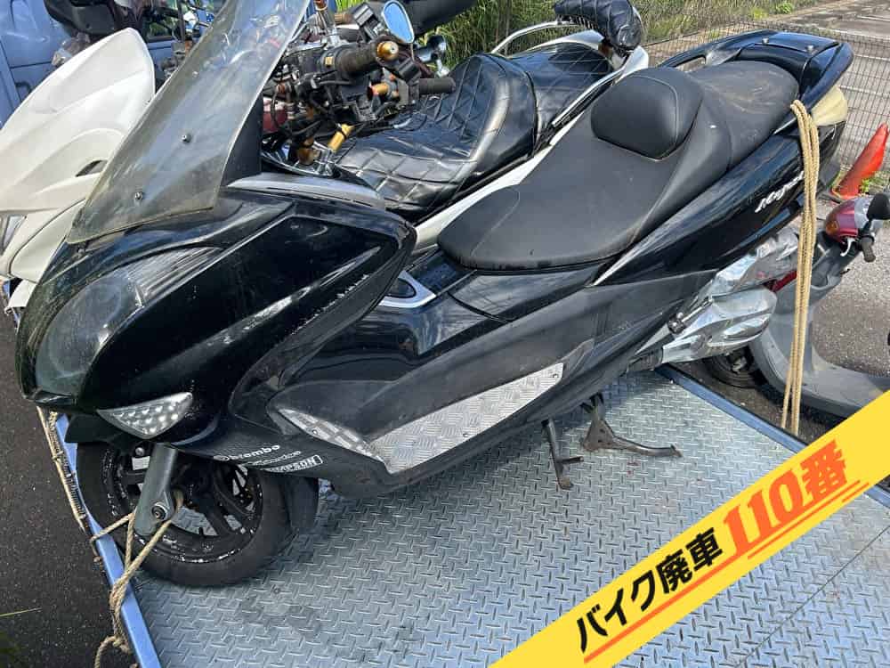 バイク廃車110番|バイク・原付のお引取り実績。当社で無料回収処分と廃車手続き代行をした、茨城県土浦市のヤマハ マジェスティ
