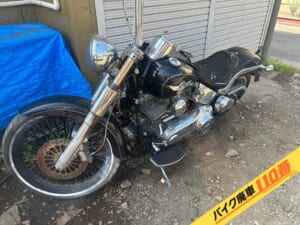 バイク廃車110番|バイク・原付のお引取り実績。当社で無料回収処分と廃車手続き代行をした、神奈川県横須賀市のハーレーダビッドソン ファットボーイ